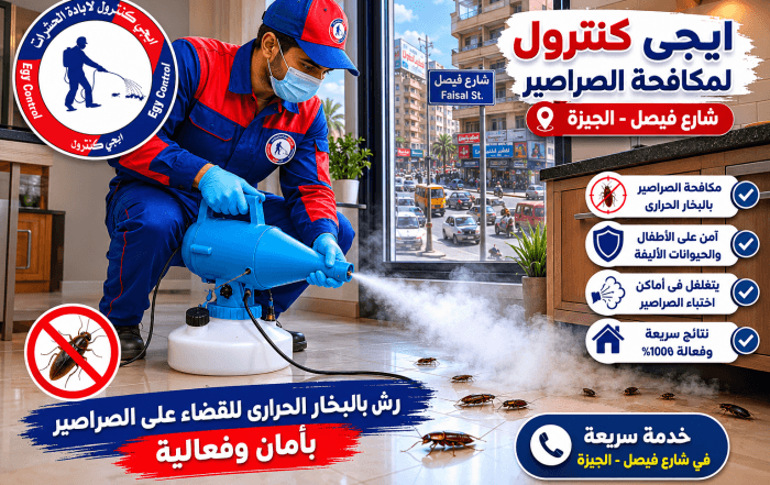 شركة مكافحة الصراصير في شارع فيصل