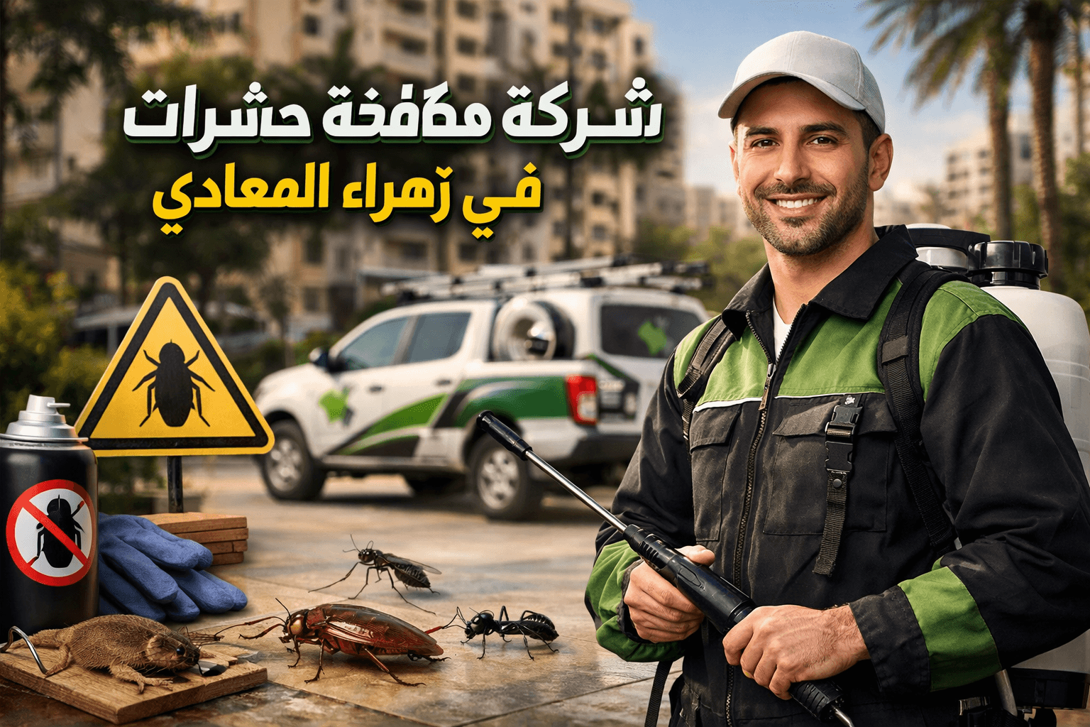 إبادة الصراصير بزهراء المعادي