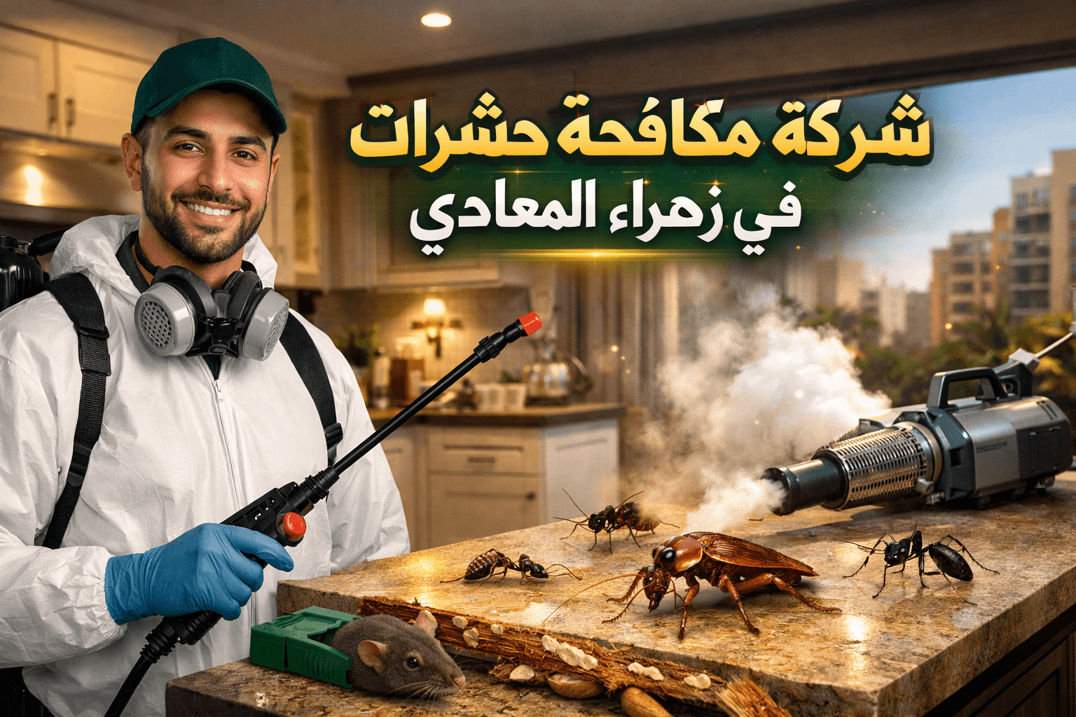 أسعار مكافحة الحشرات في زهراء المعادي