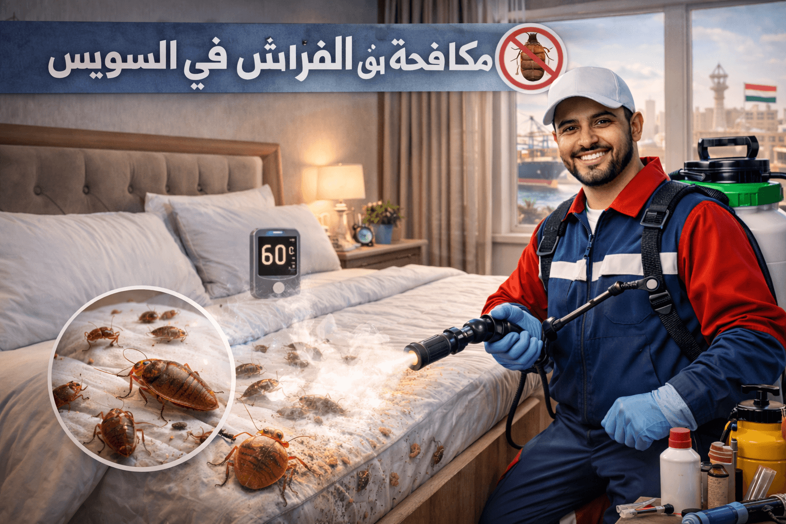 مكافحة بق الفراش في السويس