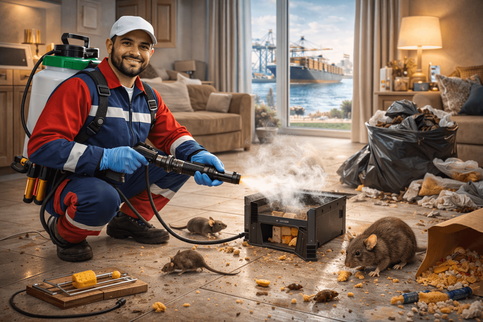 مكافحة الفئران فى السويس