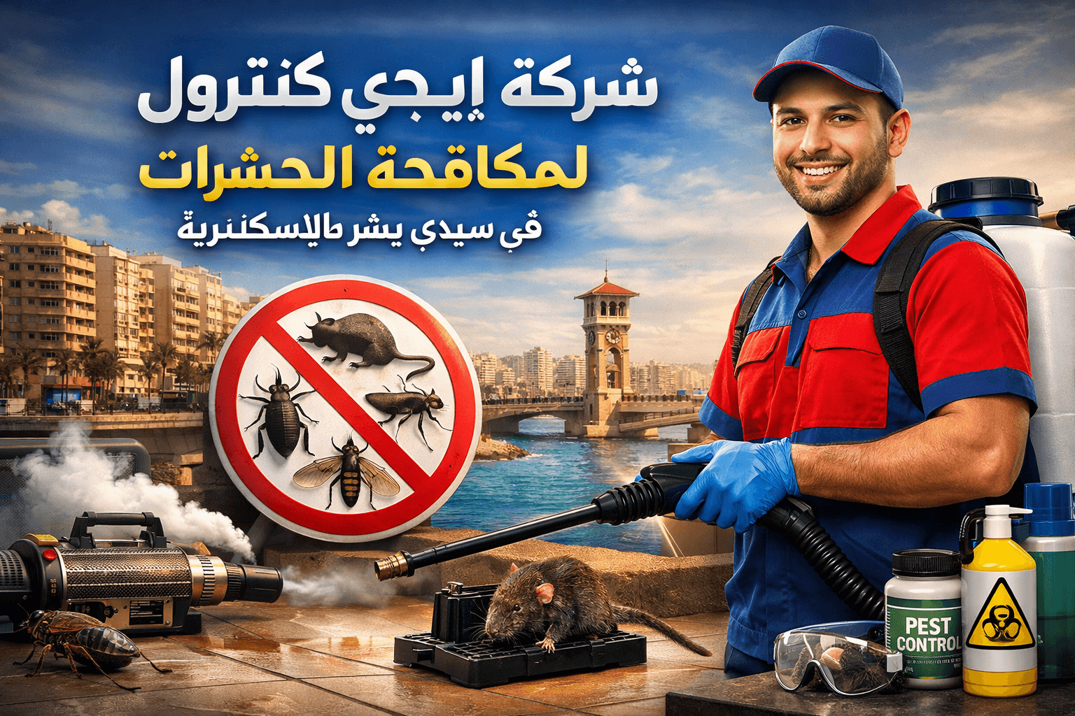 شركة مكافحة حشرات فى سيدي بشر