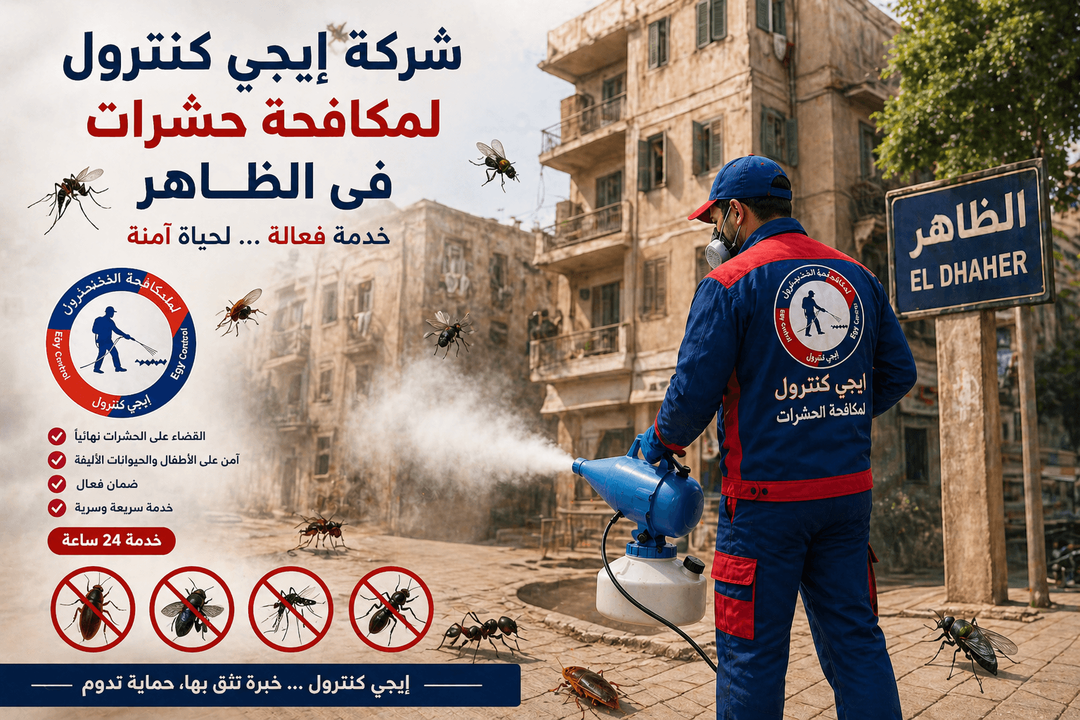 شركة مكافحة حشرات في الظاهر
