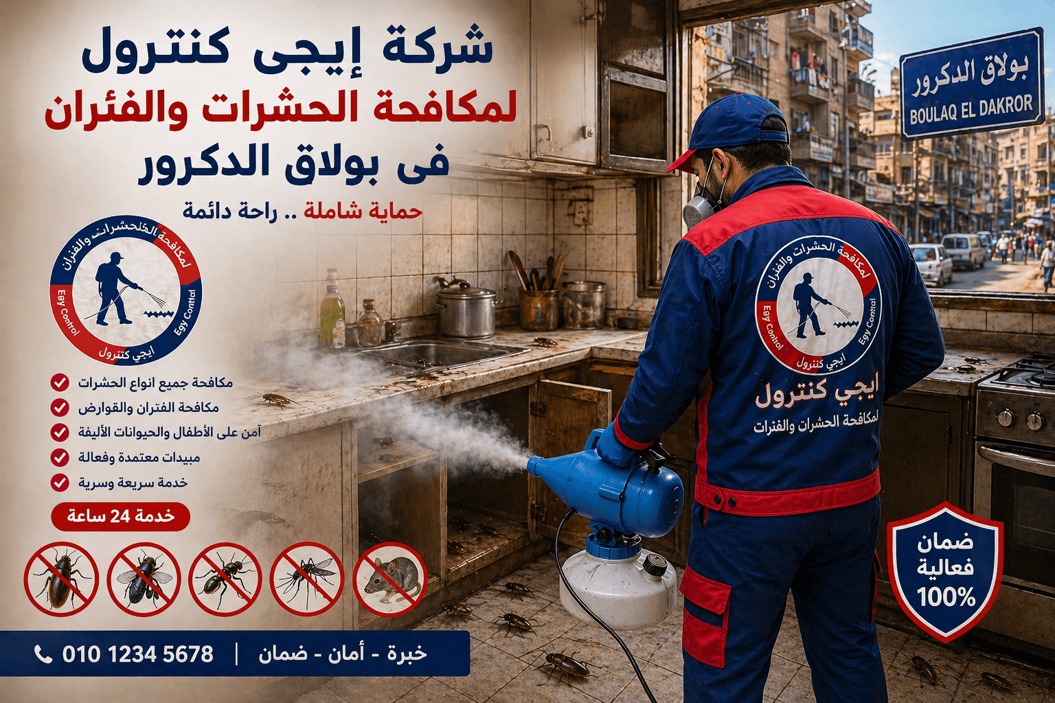 شركة مكافحة حشرات في بولاق الدكرور