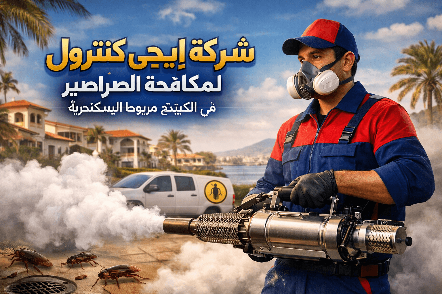 مكافحة الصراصير في الكينج مريوط