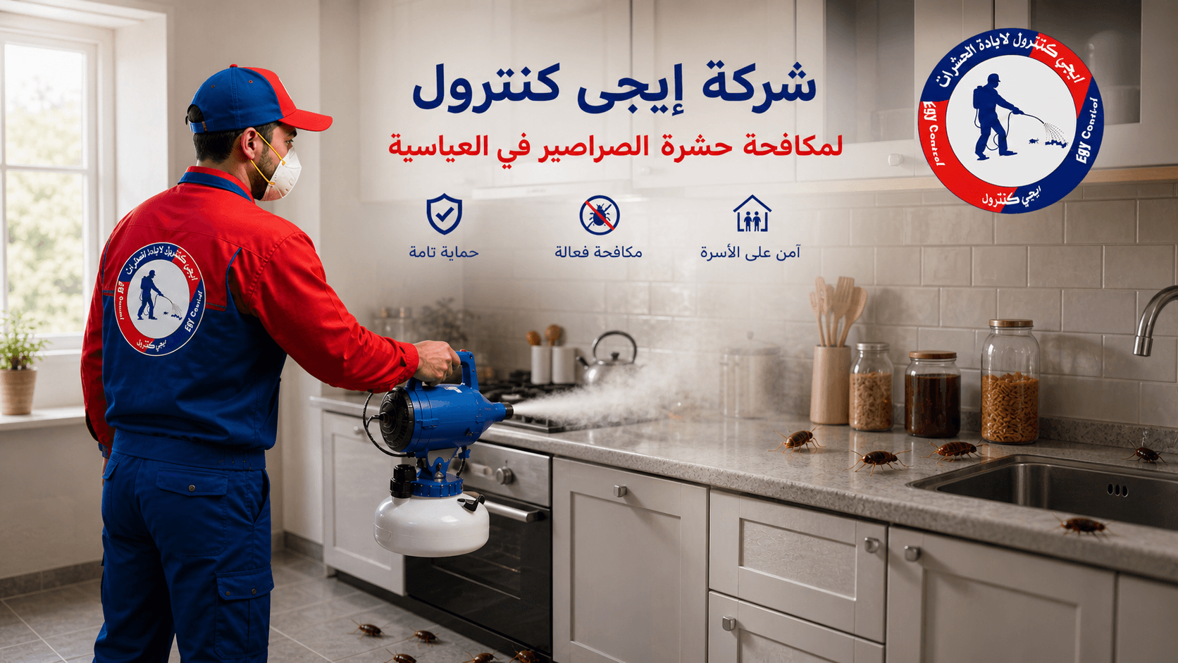 مكافحة الصراصير في العباسية