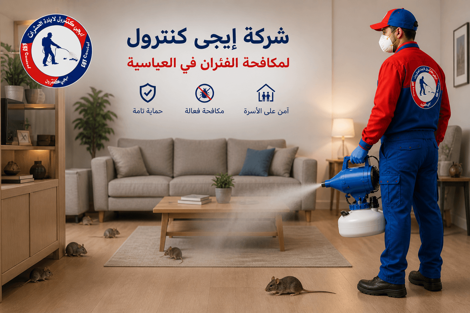 مكافحة الفئران والقوارض في العباسية