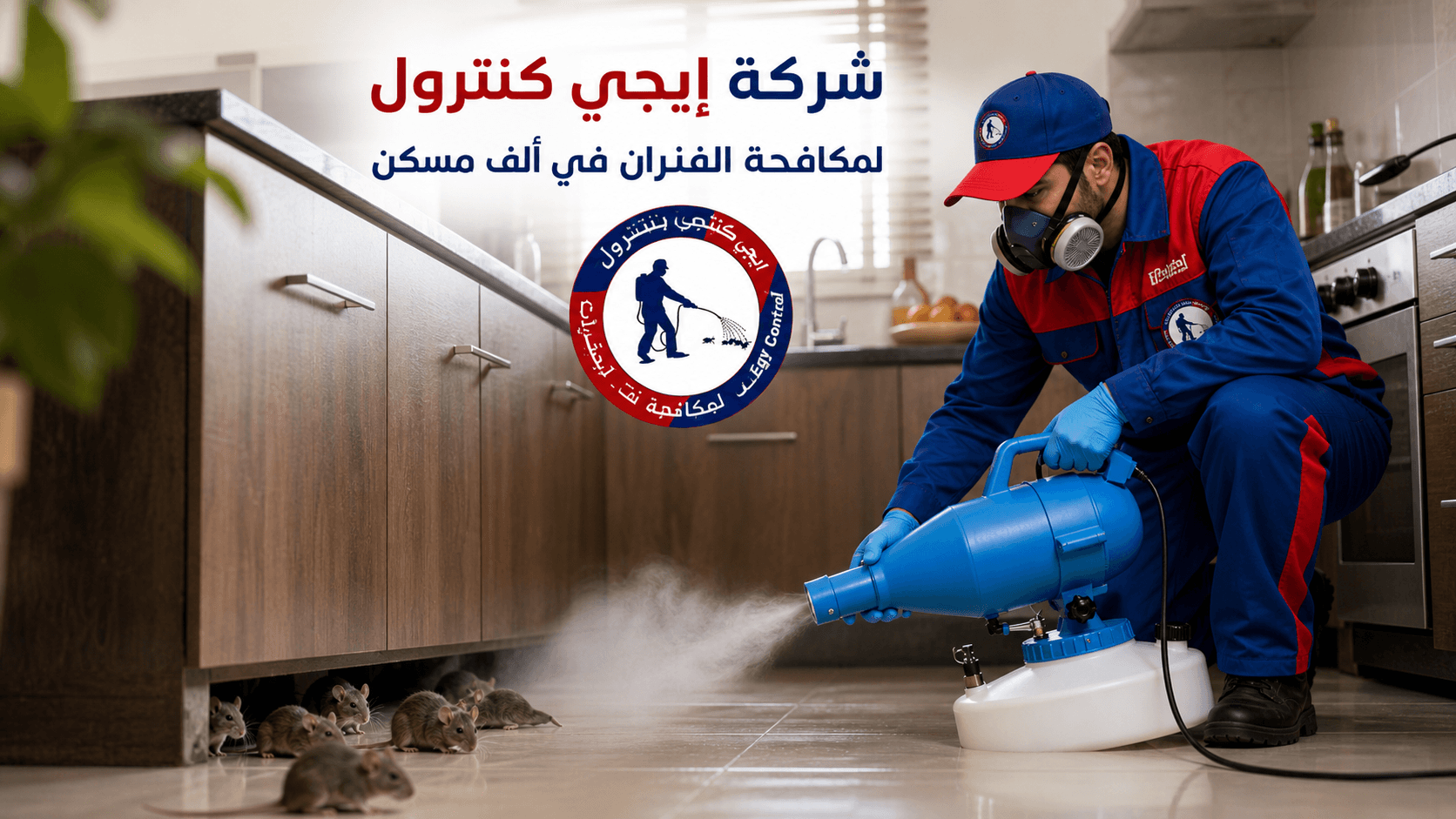 مكافحة الفئران في الف مسكن