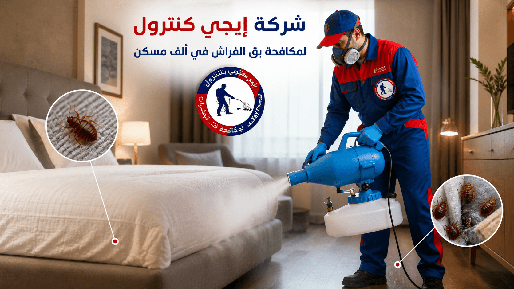 مكافحة بق الفراش في الف مسكن
