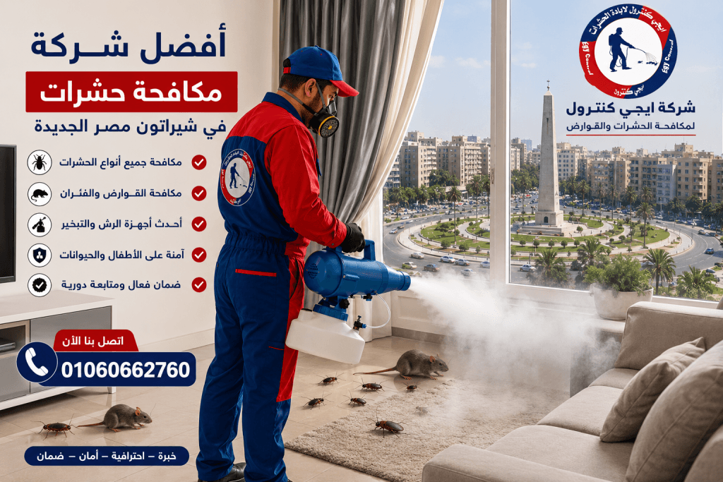 شركة مكافحة حشرات في شيراتون 01060662760 خصم 60% 6 أفضل شركة مكافحة حشرات في شيراتون مصر الجديدة