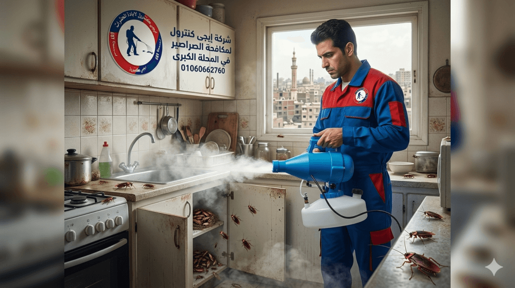 مكافحة الصراصير في المحلة الكبرى