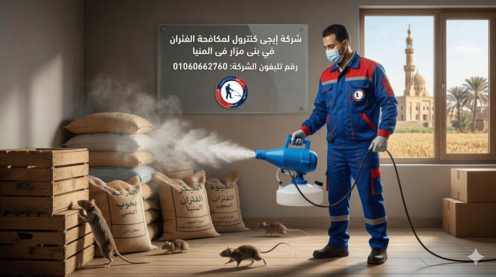 شركة مكافحة حشرات في بنى مزار بالمنيا 01060662760 خصم 50% 12 مكافحة الفئران في بنى مزار