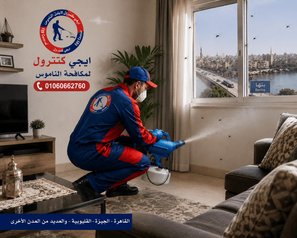 مكافحة الناموس والبعوض في بنها