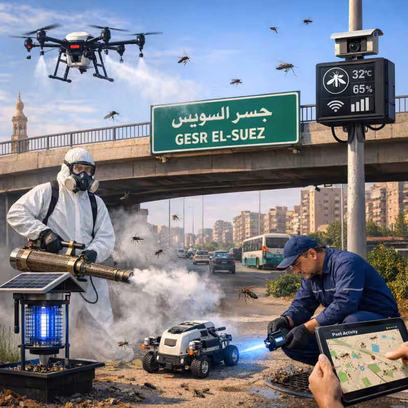 أفضل شركة مكافحة حشرات في جسر السويس 01060662760 خصم 50% 11 تقنيات مكافحة الحشرات الحديثة في جسر السويس