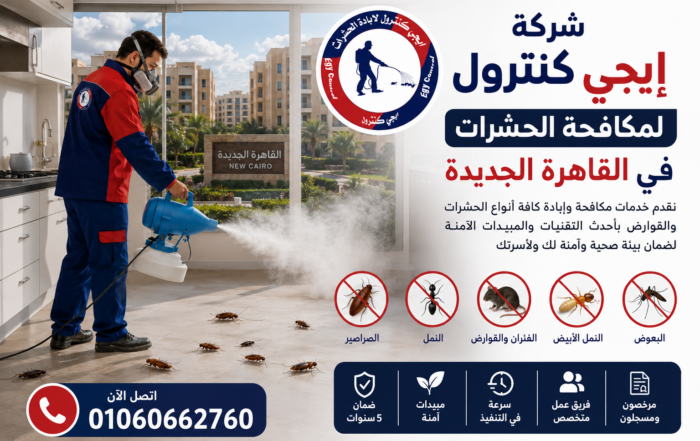 شركة مكافحة حشرات في القاهرة الجديدة