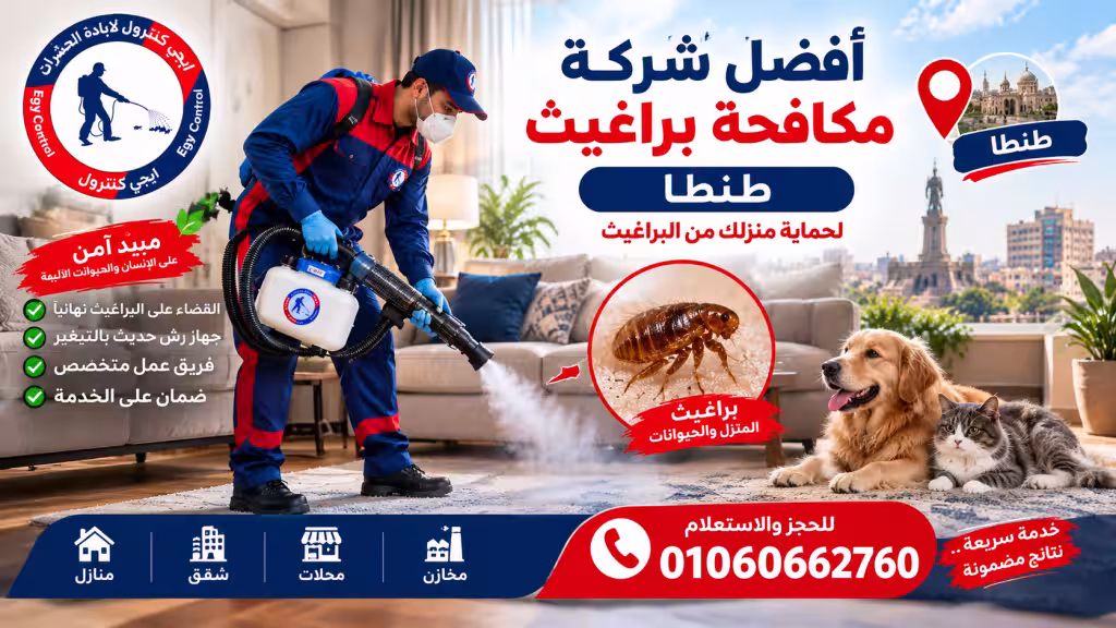 شركة مكافحة براغيث في طنطا